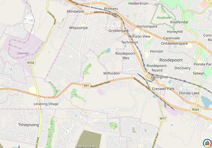 Map location of Wilfordon